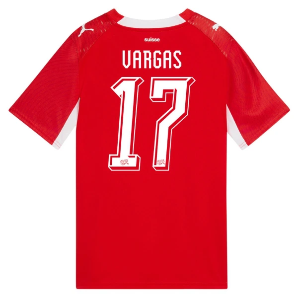 Zwitserland Vargas 17 Thuisshirt WK 2026 Zwitserland Vargas 17 Thuisshirt WK 2026