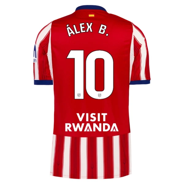 Atlético Madrid Alex B. 10 Thuisshirt 26/27 Atlético Madrid Alex B. 10 Thuisshirt 26/27