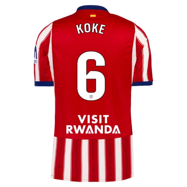 Atlético Madrid Koke 6 Thuisshirt 26/27 Atlético Madrid Koke 6 Thuisshirt 26/27