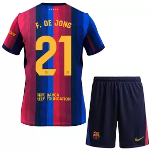 FC Barcelona Frenkie de Jong 21 Thuistenue Kinderen 26/27