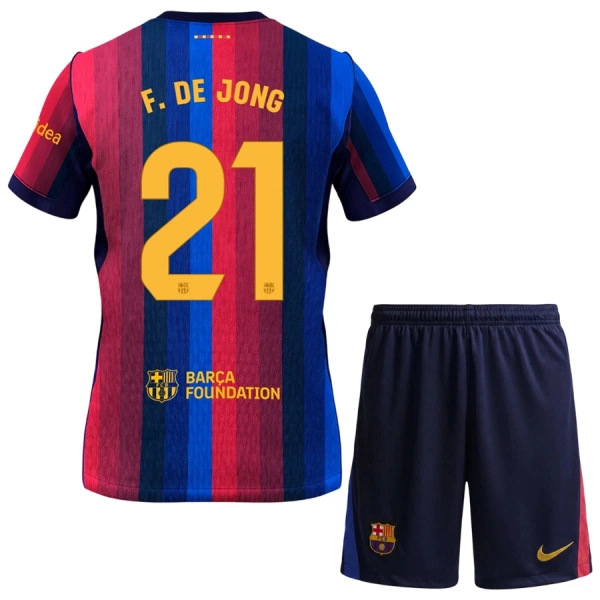 FC Barcelona Frenkie de Jong 21 Thuistenue Kinderen 26/27 FC Barcelona Frenkie de Jong 21 Thuistenue Kinderen 26/27