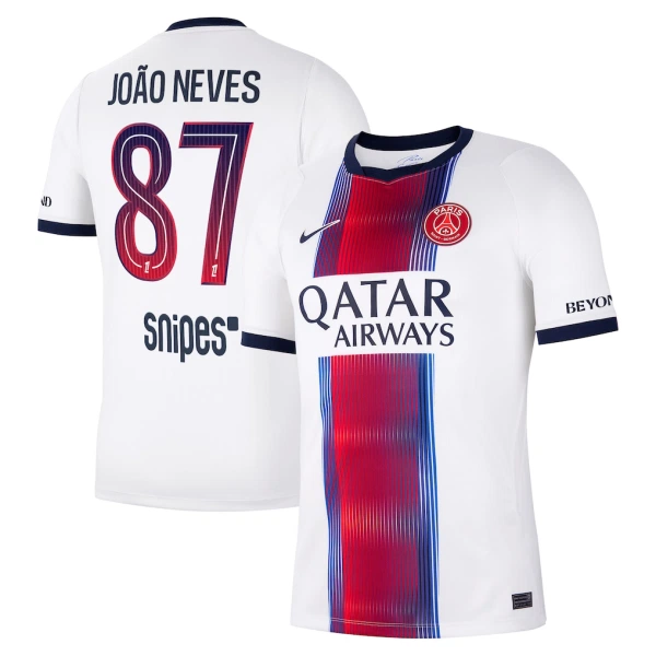 Paris Saint-Germain Joao Neves 87 Uitshirt 26/27 Paris Saint-Germain Joao Neves 87 Uitshirt 26/27