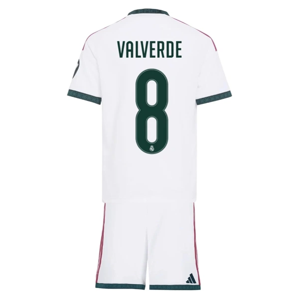 Real Madrid Federico Valverde 8 Thuistenue Kinderen 26/27 Real Madrid Federico Valverde 8 Thuistenue Kinderen 26/27