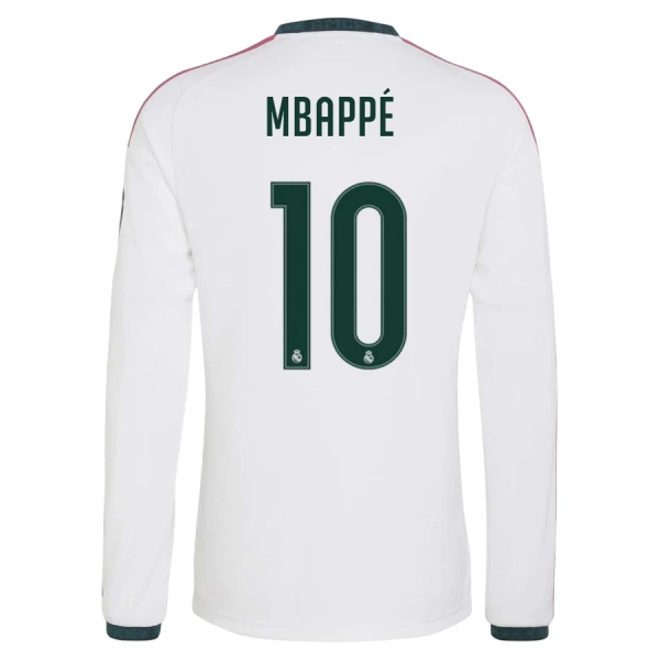 Real Madrid Kylian Mbappé 10 Thuisshirt 26/27 Lange Mouwen Real Madrid Kylian Mbappé 10 Thuisshirt 26/27 Lange Mouwen