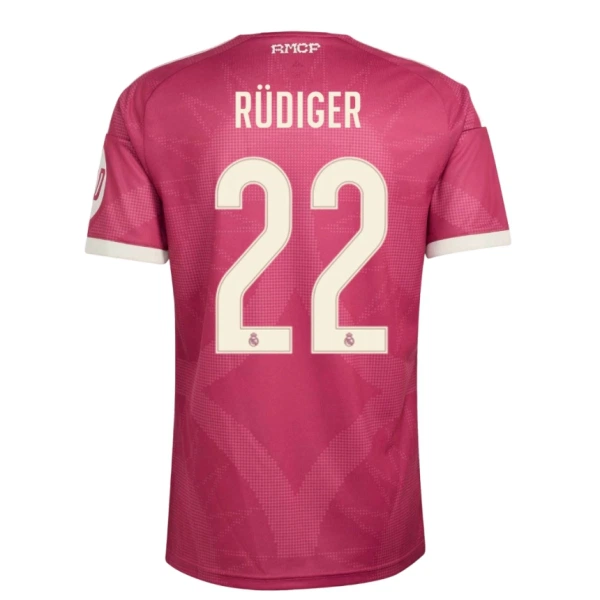 Real Madrid Antonio Rüdiger 22 Derde Shirt 26/27 Real Madrid Antonio Rüdiger 22 Derde Shirt 26/27