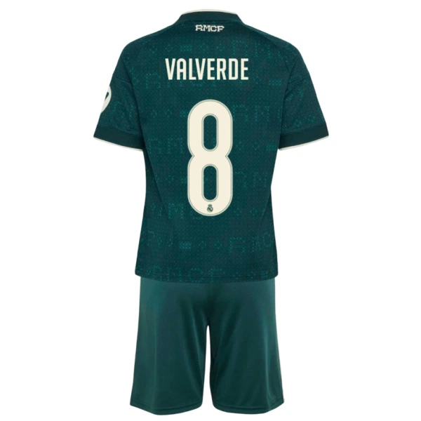 Real Madrid Federico Valverde 8 Uittenue Kinderen 26/27 Real Madrid Federico Valverde 8 Uittenue Kinderen 26/27