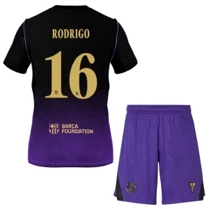 FC Barcelona Rodrigo Hernández 16 Uittenue Kinderen 26/27