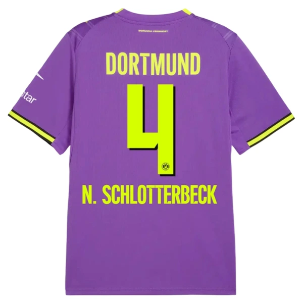 Borussia Dortmund Nico Schlotterbeck 4 Derde Shirt 26/27 Borussia Dortmund Nico Schlotterbeck 4 Derde Shirt 26/27