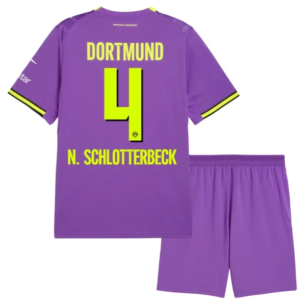 Borussia Dortmund Nico Schlotterbeck 4 Derde Tenue Kinderen 26/27