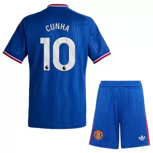 Manchester United Cunha 10 Uittenue Kinderen 26/27