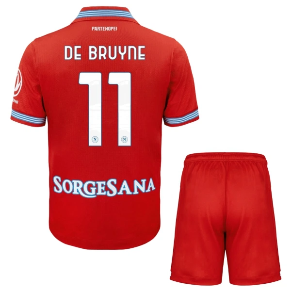 SSC Napoli Kevin De Bruyne 11 Derde Tenue Kinderen 26/27 SSC Napoli Kevin De Bruyne 11 Derde Tenue Kinderen 26/27