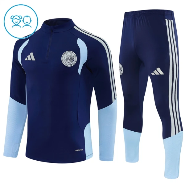 Ajax Amsterdam Trainingssweaterset Kinderen 26/27 Blauw Ajax Amsterdam Trainingssweaterset Kinderen 26/27 Blauw