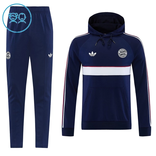 Bayern München Trainingssweaterset met Capuchon Kinderen 26/27 Marine Bayern München Trainingssweaterset met Capuchon Kinderen 26/27 Marine