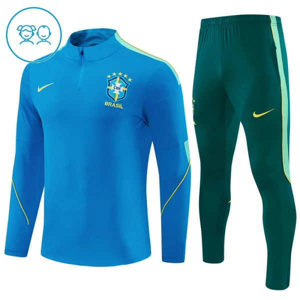 Brazilië Trainingssweaterset Kinderen 26/27 Blauw