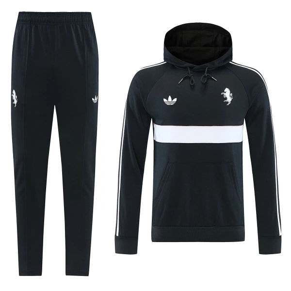 Juventus Trainingssweaterset met Capuchon 26/27 Zwart Juventus Trainingssweaterset met Capuchon 26/27 Zwart