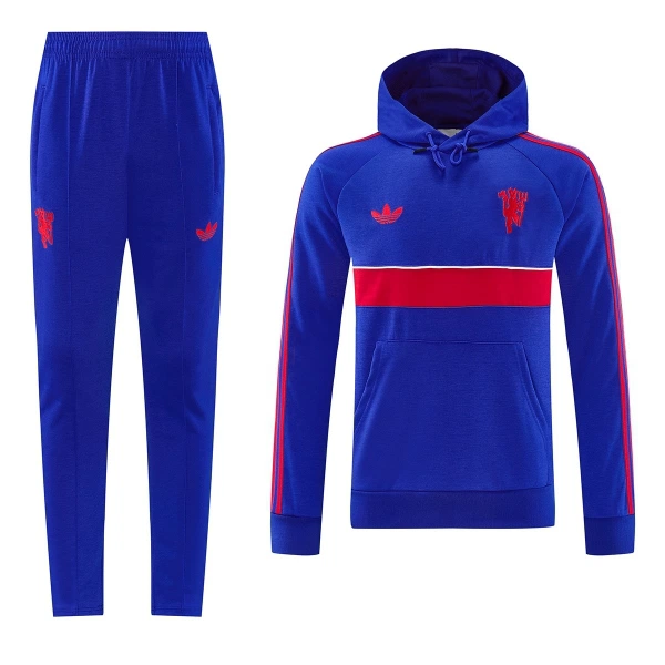 Manchester United Trainingssweaterset met Capuchon 26/27 Blauw Manchester United Trainingssweaterset met Capuchon 26/27 Blauw