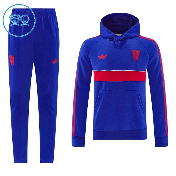 Manchester United Trainingssweaterset met Capuchon Kinderen 26/27 Blauw Manchester United Trainingssweaterset met Capuchon Kinderen 26/27 Blauw