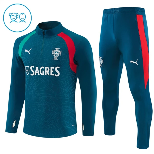 Portugal Trainingssweaterset Kinderen 26/27 Blauw