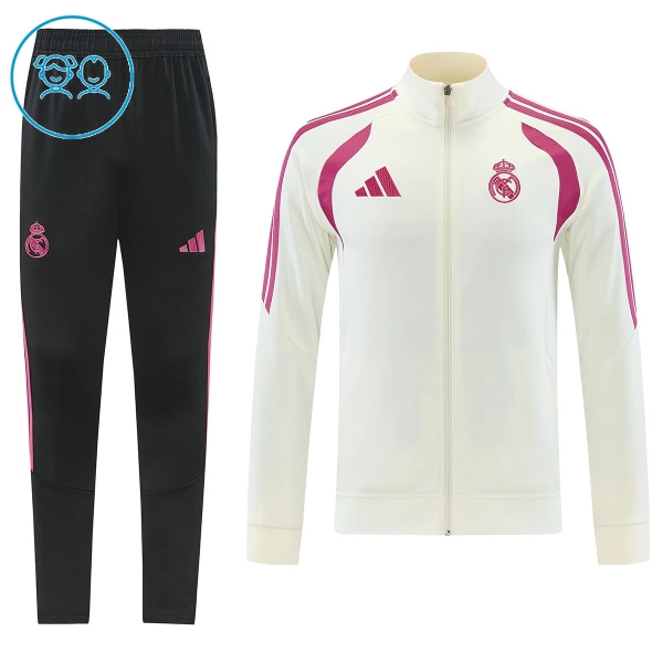 Real Madrid Trainingsjack Pak Kinderen 26/27 Wit Real Madrid Trainingsjack Pak Kinderen 26/27 Wit