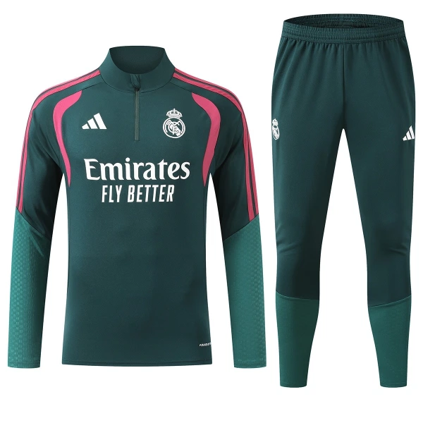 Real Madrid Trainingssweaterset 26/27 Groente Real Madrid Trainingssweaterset 26/27 Groente
