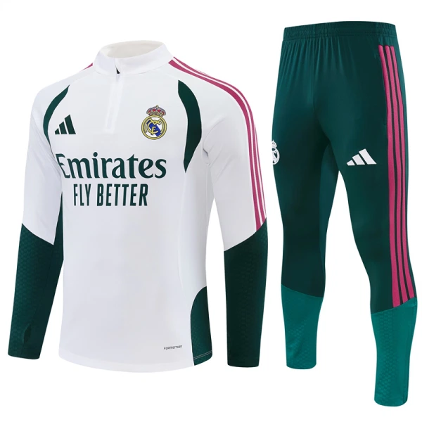 Real Madrid Trainingssweaterset 26/27 Wit Real Madrid Trainingssweaterset 26/27 Wit