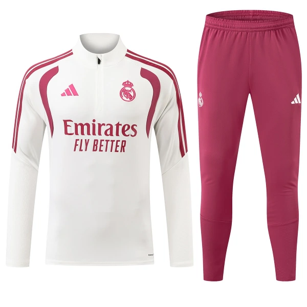 Real Madrid Trainingssweaterset 26/27 Wit