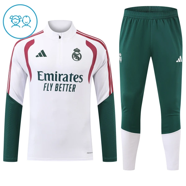 Real Madrid Trainingssweaterset Kinderen 26/27 Wit