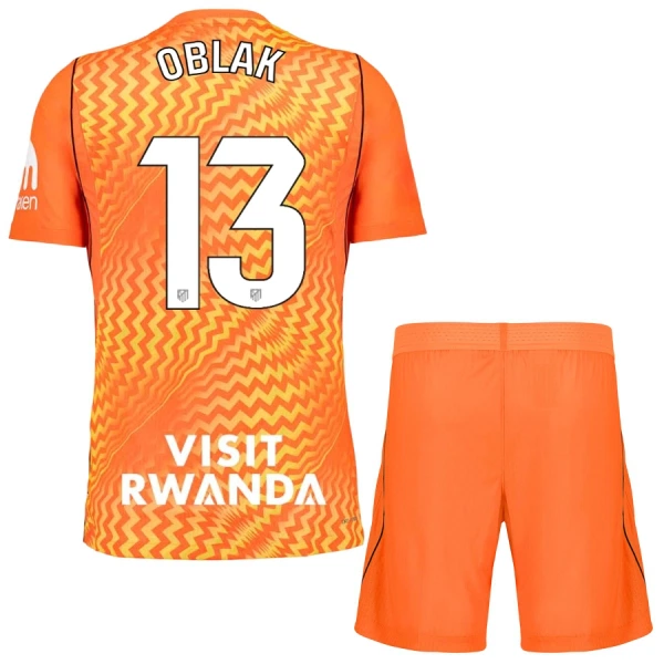 Atlético Madrid Jan Oblak 13 Doelman Tenue Kinderen 26/27 Oranje Atlético Madrid Jan Oblak 13 Doelman Tenue Kinderen 26/27 Oranje