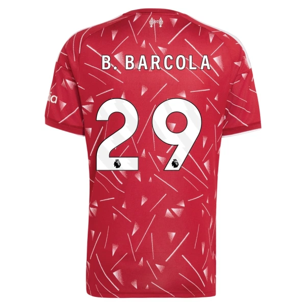 Liverpool B. Barcola 29 Thuisshirt 26/27 Liverpool B. Barcola 29 Thuisshirt 26/27