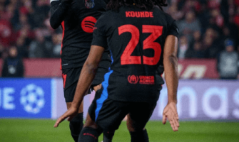 Kounde leverde een assist-hattrick om Barcelona te helpen een grote overwinning te behalen Kounde leverde een assist-hattrick om Barcelona te helpen een grote overwinning te behalen